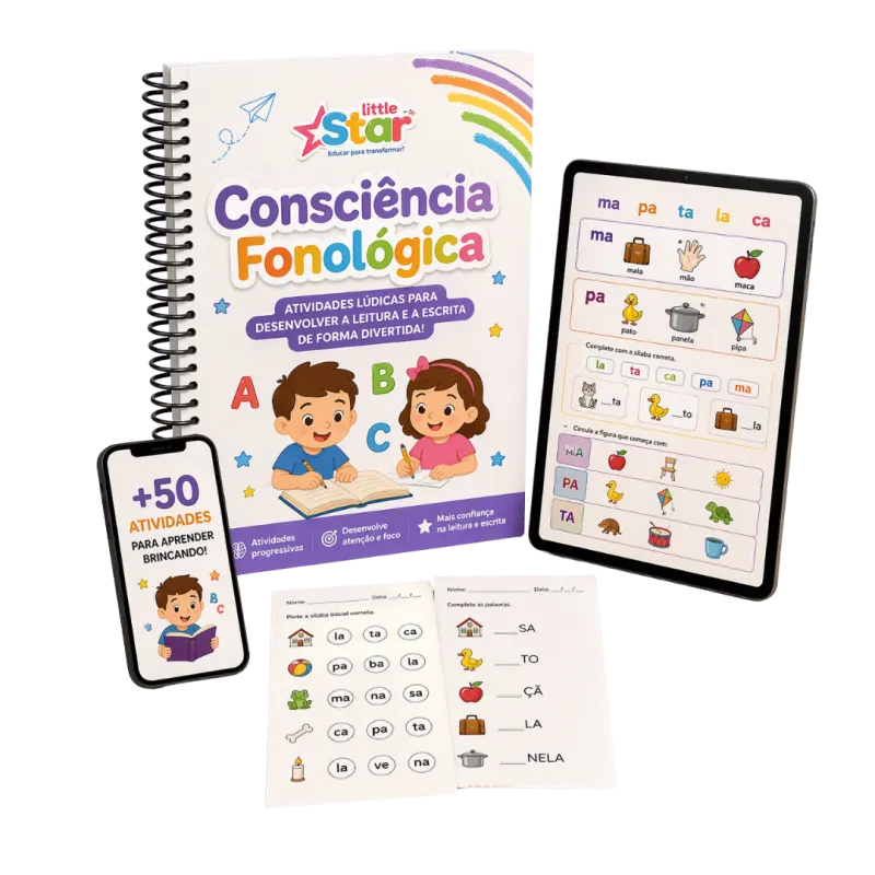 Mockup do Caderno de Consciência Fonológica